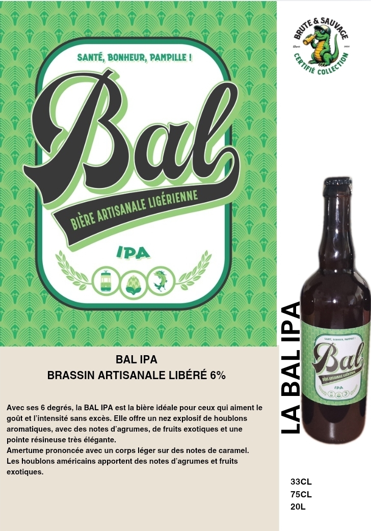 BAL IPA – Brassin Artisanal Libéré – 6% – Image 2