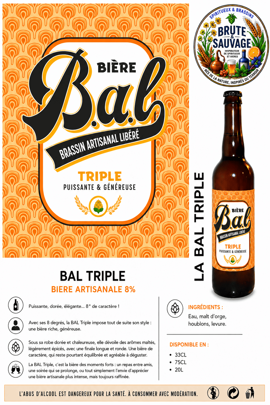 BAL TRIPLE – Brassin Artisanal Libéré – 8% – Image 2
